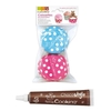 Stylo chocolat + Caissettes pour cupcakes Pois