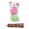 Stylo chocolat + Caissettes pour cupcakes Vichy