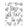 Tampon transparent - Papillons 7 x 9 cm
