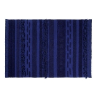 Tapis coton air alaska - bleu - 170 x 240