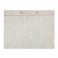 Tapis coton motif notebook -- 120 x 160