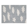 Tapis coton motif nuage - gris - 120 x 160
