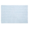 Tapis coton motif tresse - bleu -120 x 80