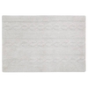Tapis coton motif tresse - gris - 120 x 80