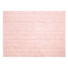 Tapis coton motif tresse - rose - 120 x 160