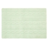 Tapis coton motif tresse - vert - 120 x 80