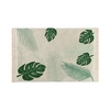 Tapis coton motif tropique feuilles - vert - 140 x 200