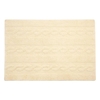 Tapis coton tresse - vanille - 120 x 80