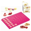 Tapis silicone pour macarons + paillettes dor