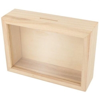Tirelire cadre en bois