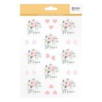 Transfert textile thermocollant A5 - Mariage Merci th