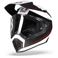 AGV AX9 Pacific Road Mat Noir Blanc Rouge 2XL