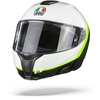 AGV Sportmodular Ray Carbon Casque Modulable Blanc Jaune Fluo 2XL