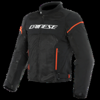 Dainese Air Frame D1 Tex Veste Noir Blanc Rouge Fluo 50