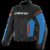 Dainese Air Frame D1 Tex Veste Noir Bleu Clair Rouge Fluo 52