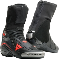 Dainese Axial D1 Air Bottes De Moto Noir Rouge Fluo 45