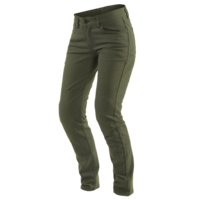 Dainese Classic Slim Lady Tex Olive Motorcycle Pants 29
