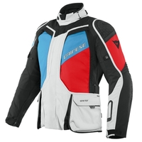 Dainese D-Explorer 2 Gore-Tex Veste De Moto Glacier Gris Bleu Lava Rouge Noir 56