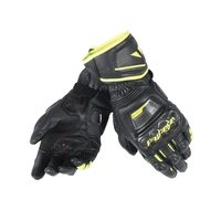 Dainese Druid D1 Gants De Moto Long Noir Noir Jaune Fluo 2XL