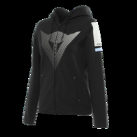 Dainese Fade Lady Full-Zip Hoodie Black Cool Gray Light Blue L