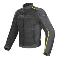 Dainese Hydra Flux Veste D-Dry Noir Gris Foncé Gull Jaune Fluo 48