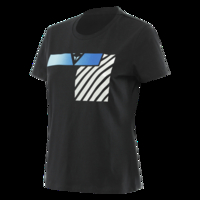 Dainese Illusion Lady T-Shirt Black Cool Gray Aqua Green XS