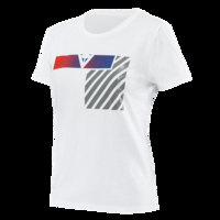 Dainese Illusion Lady T-Shirt White Dark Gray Red XS