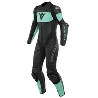 Dainese Imatra Lady Perforated Black Acqua Green1 Piece 42