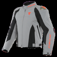 Dainese Indomita D-Dry XT Veste Moto Frost Gris Noir Mat Rouge Fluo 50