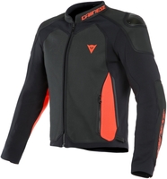 Dainese Intrepida Perforated Veste De Moto Noir Noir Mat Rouge Fluo 54