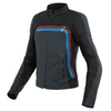 Dainese Lola 3 Lady Veste De Moto En Cuir Noir Ébène Rouge Bleu 48