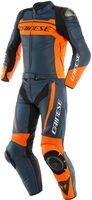 Dainese Mistel 2pcs Combinaison En Cuir Iris Noir Iris Orange 54