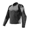 Dainese Racing 4 Leather Jacket Perf. Black Charcoal Gray 46