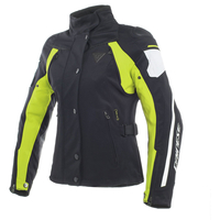 Dainese Rain Master D-Dry Lady Veste Noir Gris Jaune Fluo 42