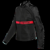 Dainese Ribelle Air Lady Tex Black Lava Red Motorcycle Jacket 46