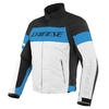 Dainese Saetta D-Dry Veste De Moto Textile Blanc Bleu Noir 46