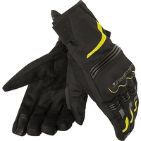Dainese Tempest Unisex D-Dry Gants De Moto Court Noir Jaune Fluo XXS