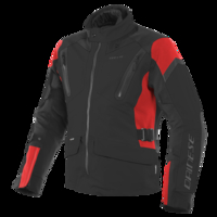 Dainese Tonale D-Dry Black Lava Red Black Motorcycle Jacket 52