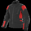 Dainese Tonale D-Dry Black Lava Red Black Motorcycle Jacket 56