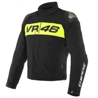 Dainese VR46 Podium D-Dry Veste Moto Noir Jaune Fluo 52
