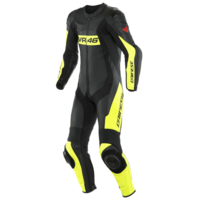Dainese VR46 Tavullia Perforated Black Fluo Yellow 56