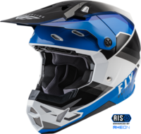 FLY Racing Formula Cp Rush Helmet Black Blue White 2XL
