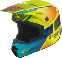 FLY Racing Kinetic Drift Ece Helmet Blue Hi-Vis Charcoal XL
