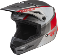 FLY Racing Kinetic Drift Ece Helmet Charcoal Lite Grey Red M