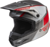 FLY Racing Kinetic Drift Ece Helmet Charcoal Lite Grey Red XL
