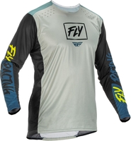 FLY Racing Lite Jersey Grey Teal Hi-Vis L