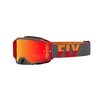 FLY Racing Zone Pro Goggle Grey Red Orange Red Mirror Lens