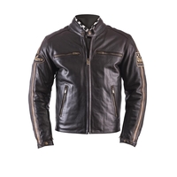 Helstons ACE Fender Veste De Moto En Cuir Marron L