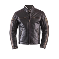 Helstons ACE Fender Veste De Moto En Cuir Marron M