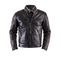 Helstons ACE Rag Veste De Moto En Cuir Marron L